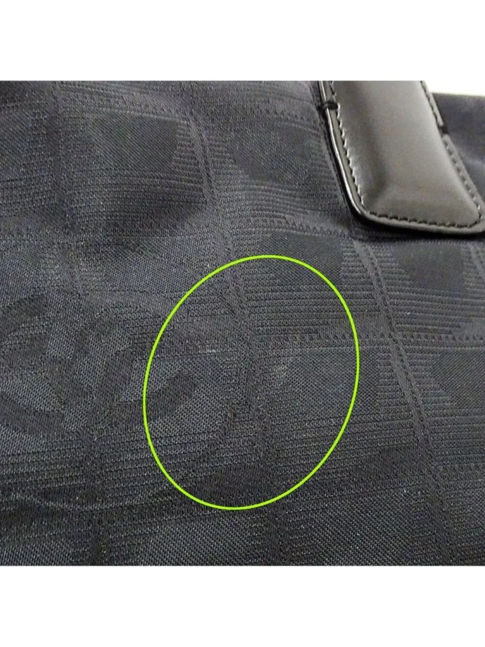 Chanel Tote Nylon New Travel MM Black Gold Hand Everyday Use Logo